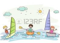 31863404-Иллюстрация-Благодаря-kids-пробуя-различные-водные-виды-спорта